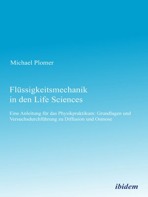 cover image of Flüssigkeitsmechanik in den Life Sciences